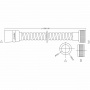 Шланг для душа Lemark LE8030S, двухзагибный, 150 см, хром