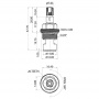 Кран-букса керамическая 3/8 180° Elghansa SPARES SP-031-Blister