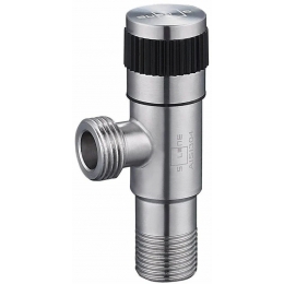 Кран вентильный угловой 1/2"НР/НР Solone DF-1022 для смесителя