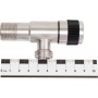 Кран вентильный угловой 1/2"НР/НР Solone DF-1022 для смесителя