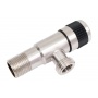 Кран вентильный угловой 1/2"НР/НР Solone DF-1022 для смесителя