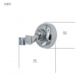 Держатель ручного душа, настенный, шарнирный