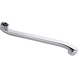 Излив для смесителя для ванны Ledeme L35S, плоский, изогнутый, 35см