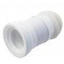 Гофра для унитаза 75/129 × 120, длина 220-350мм Unicorn Т350 армированная