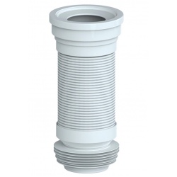 Гофра для унитаза 75/129 × 120, длина 220-350мм Unicorn Т350 армированная