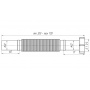 Гибкое соединение 1 1/4"гайка × 32 мм, длина 320-730мм, АНИ пласт K203