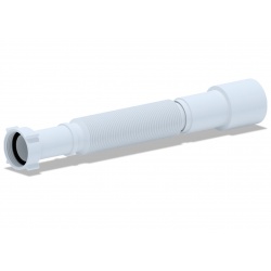 Гибкое соединение 1 1/4"гайка × 40/50 мм, длина 366-776мм, АНИ пласт K206