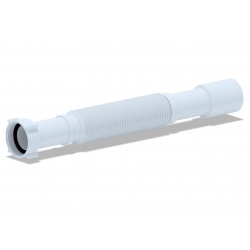 Гибкое соединение 1 1/4"гайка × 32/40 мм, длина 366-776мм, АНИ пласт K207