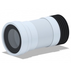 Гофра для унитаза 75/132 × 115, длина 340-870мм Ани пласт К728R
