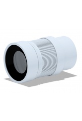Гофра для унитаза 75/134 × 110, длина 190-370мм Ани пласт K821R