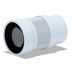 Гофра для унитаза 75/134 × 110, длина 190-370мм Ани пласт K821R