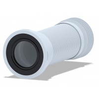 Гофра для унитаза 75/141 × 115, длина 250-550мм Ани пласт К928 армированная
