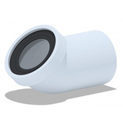 Труба фановая для унитаза 75/132 × 110, длина 219мм Ани пласт W4220 угол 45°