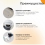Слив-перелив для ванны автомат 70 мм пробка хром × 40 мм, с сеточкой, Radomir