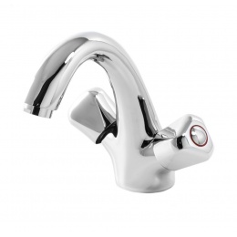 Смеситель для раковины Santrek Aqua 400 Classic SL537, двухвентильный, хром