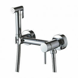 Смеситель с гигиеническим душем Valfex Capella Chrome-1, настенный, однорычажный