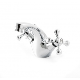 Смеситель для раковины Santrek Aqua 390 Classic SL594, двухвентильный, хром