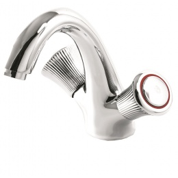 Смеситель для раковины Santrek Aqua 400 Classic SL535, двухвентильный, хром