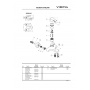 Смеситель для ванны Vidima STREAM BA094AA, однорычажный, короткий излив, без аксессуаров