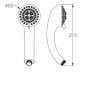 Лейка душевая Elghansa HAND SHOWER MG-033-Chrome, 3 режима, 80 мм