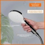 Лейка душевая Elghansa HAND SHOWER PK-029, 3 режима, 110 мм, хром белый