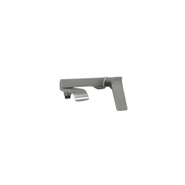 Смеситель для ванны VIEIR V343531G, однорычажный, короткий излив, ручной душ, графит металлический