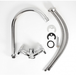 Смеситель для кухни ESKO Zurich ZH519, высокий  излив, двухвентильный