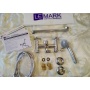 Смеситель для ванны Lemark plus Spirit LM1951C, двухвентильный, длинный излив, с ручной лейкой