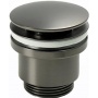 Смеситель для раковины Lemark Bronx LM3737GM, однорычажный, средний Г-излив, графит, донный клапан