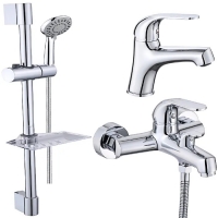Комплект смесителей для ванны с душем и умывальника VIEIR V033573, 3 в 1