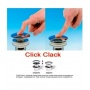Донный клапан Vieir click-clack без перелива, черный