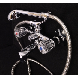 Смеситель для ванны Nami АГАТА В2410-21-AG, двухвентильный, короткий излив