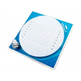 Верхний душ ERLIT 250 мм белый, с подсветкой, блистер