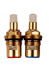 Кран-букса Gerhans керамическая 1/2", 180 градусов, 20 шлицов, 2 шт в блистере