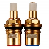 Кран-букса Gerhans керамическая 1/2", 180 градусов, 20 шлицов, 2 шт в блистере