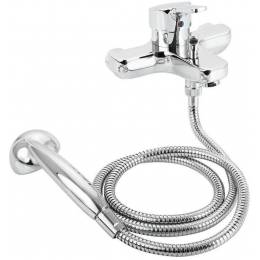 Смеситель для ванны Vidima FORM BA066AA, однорычажный, короткий излив, ручной душ