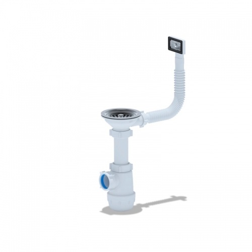 Сифон А0145S для мойки Ани с переливом купить в интернет магазине Санрай73