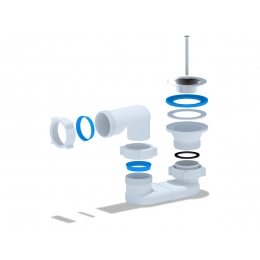 Сифон Е010 для душевого поддона Ани