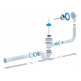 Сифон Е155 для ванны Ани