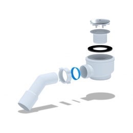 Сифон Е411C для душевого поддона Ани