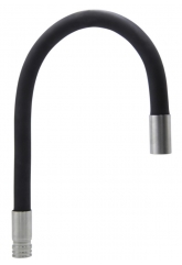 Излив для смесителя для кухни Mixline MLSS-0325, гибкий, черный, без уплотнительных колец