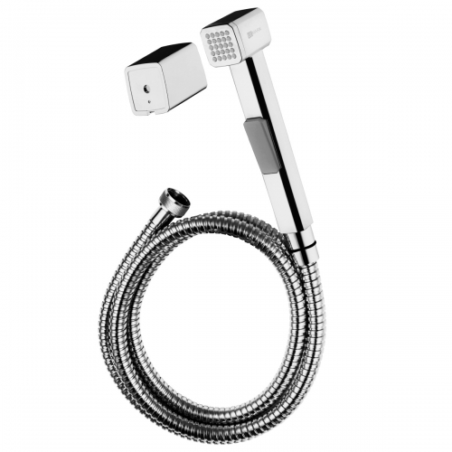 Гигиенический душевой комплект LEMARK LM8089C, лейка с держателем и шлангом купить в интернет магазине Санрай73