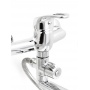 Смеситель для ванны Santrek Aqua 710 Standart SB03/19, однорычажный, длинный излив, ручной душ, хром