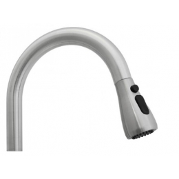 Смеситель для кухни Santrek Aqua 830 INOX нержавеющая сталь, выдвижной излив