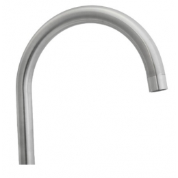 Смеситель для кухни Santrek Aqua 930 INOX нержавеющая сталь, высокий излив