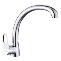 Смеситель для кухни VIEIR V023521, однорычажный, высокий С-излив