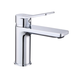 Смеситель для раковины VIEIR V053511, однорычажный, средний Г-излив, хром