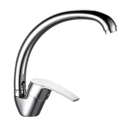 Смеситель для кухни VIEIR V204021, однорычажный, высокий С-излив