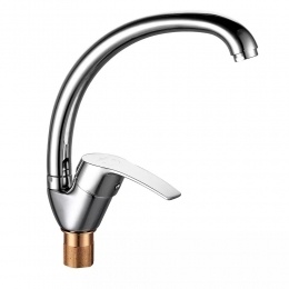 Смеситель для кухни VIEIR V204021, однорычажный, высокий С-излив