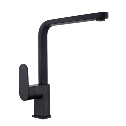 Смеситель для кухни VIEIR V283521C, однорычажный, высокий Г-излив, черный